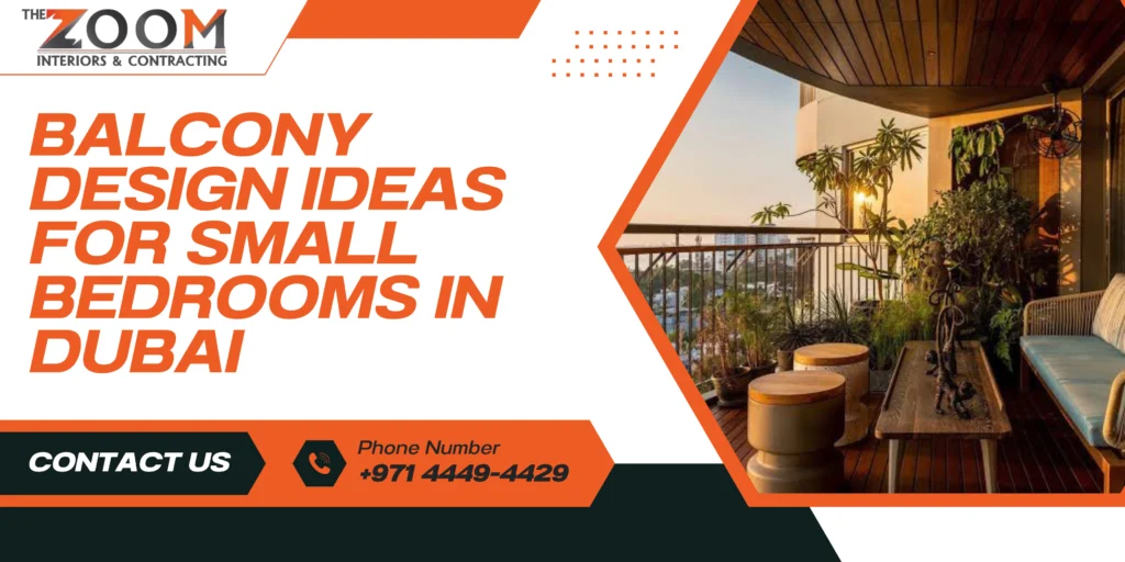 Balcony Design Ideas for Small Bedrooms in Dubai